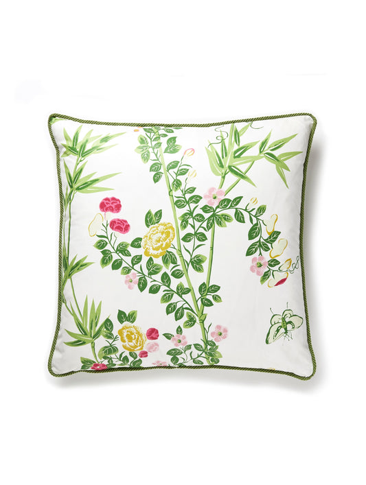 SCALAMANDRE PILLOWS   CHINOISERIE 
FLORAL SQUARE    - SC 0001JARDPILL NEW SKU # SCJARDPILL0001