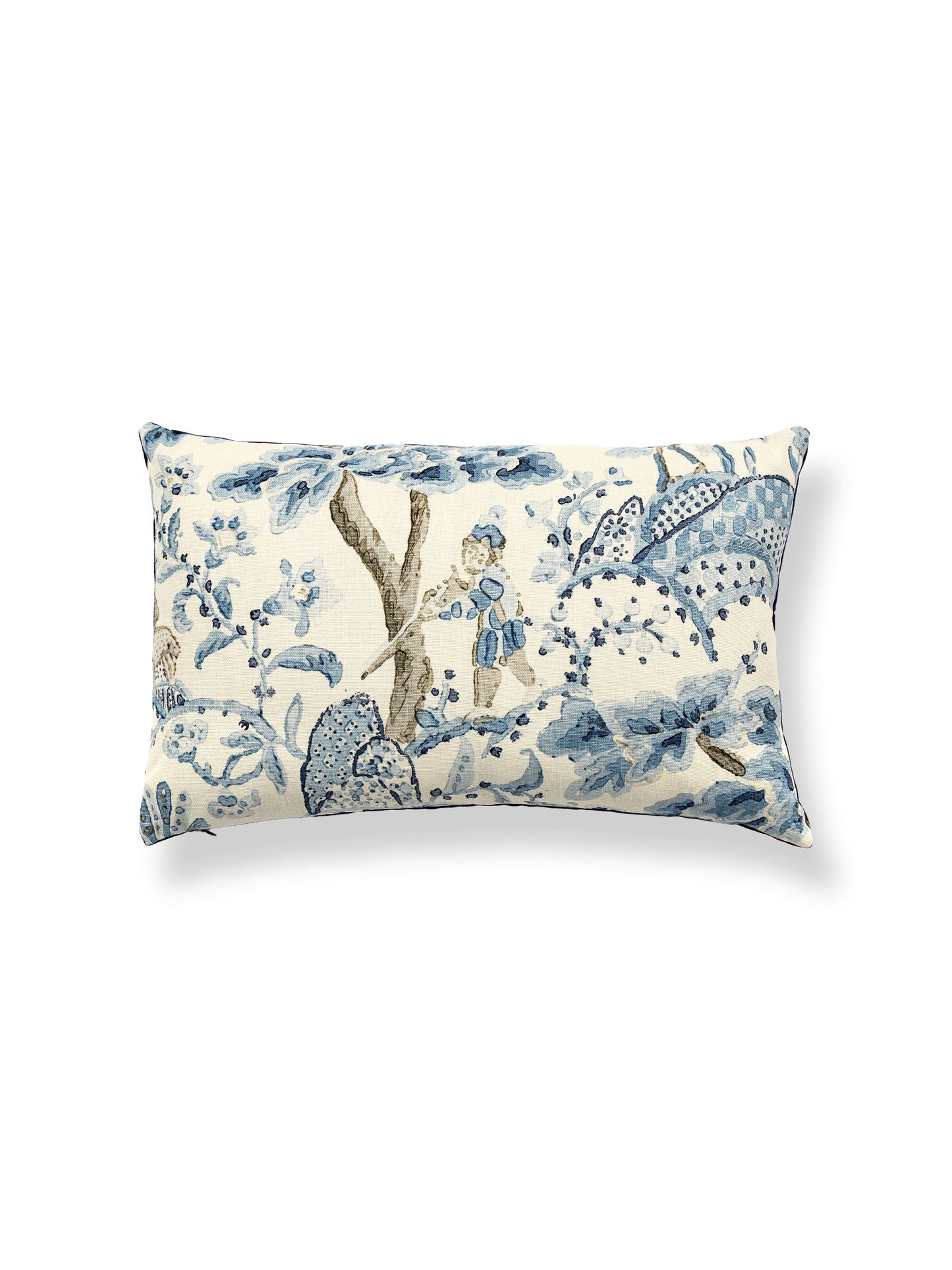 SCALAMANDRE PILLOWS   BIRD / ANIMAL 
BOTANICAL / FOLIAGE 
SCENIC LUMBAR    - SC 0001LBDK16590 NEW SKU # SCLBDK165900001