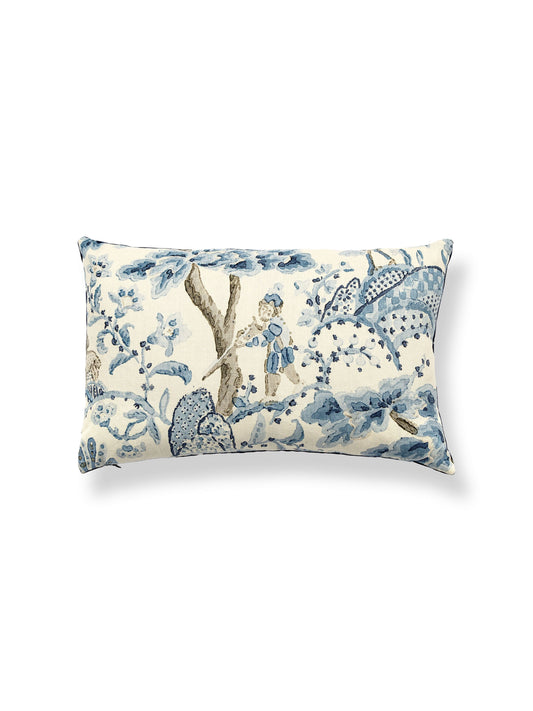 SCALAMANDRE PILLOWS   BIRD / ANIMAL 
BOTANICAL / FOLIAGE 
SCENIC LUMBAR    - SC 0001LBDK16590 NEW SKU # SCLBDK165900001