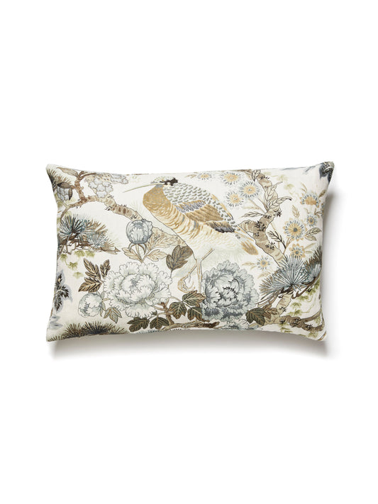 SCALAMANDRE PILLOWS   BIRD / ANIMAL 
BOTANICAL / FOLIAGE 
CHINOISERIE LUMBAR    - SC 0001LSHENPILL