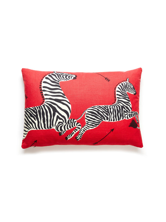 SCALAMANDRE PILLOWS   BIRD / ANIMAL LUMBAR    - SC 0001LZEBRAPIL