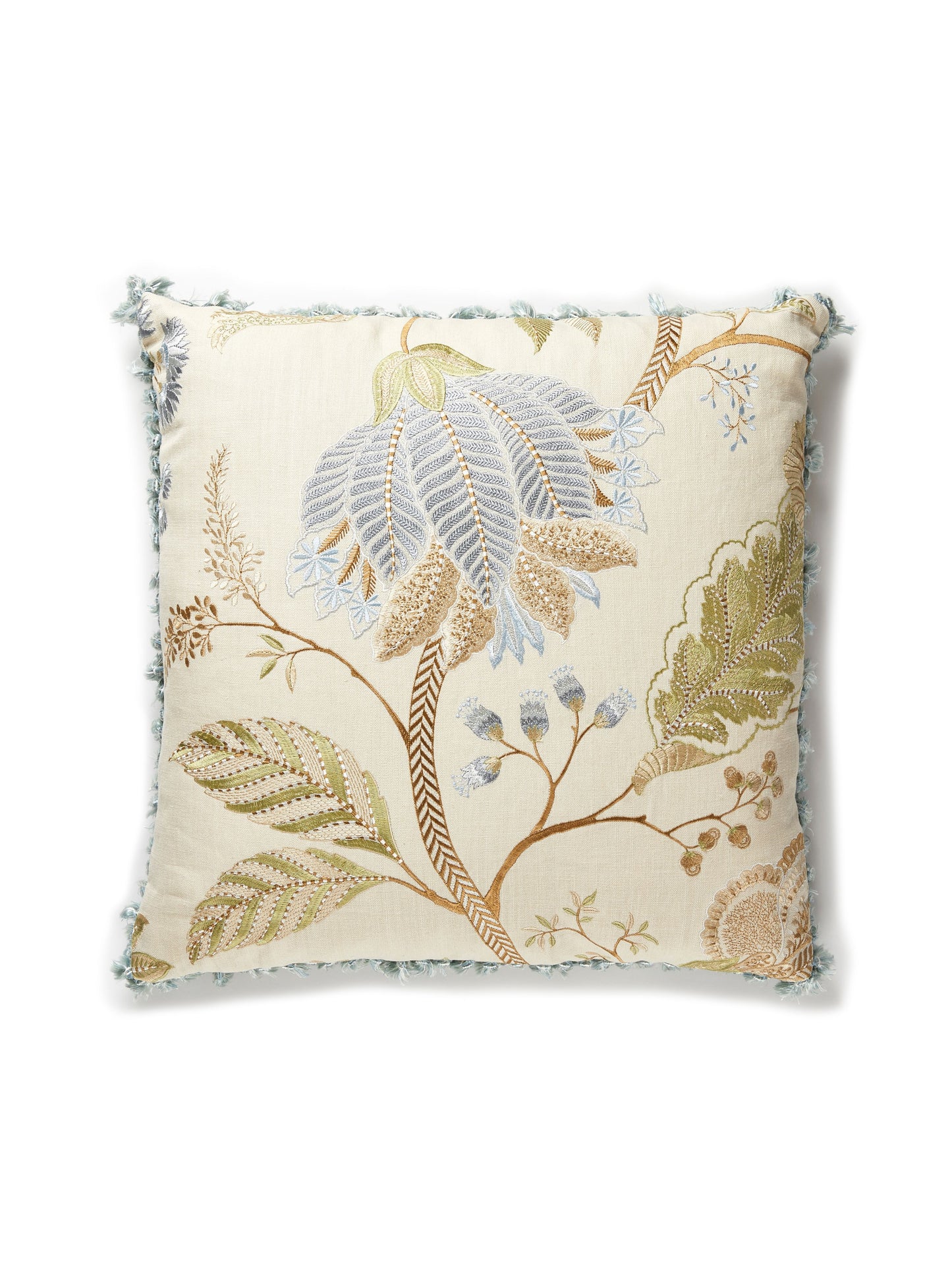 SCALAMANDRE PILLOWS   BOTANICAL / FOLIAGE 
FLORAL 
JACOBEAN / TREE OF LIFE SQUARE    - SC 0001PALAPILL