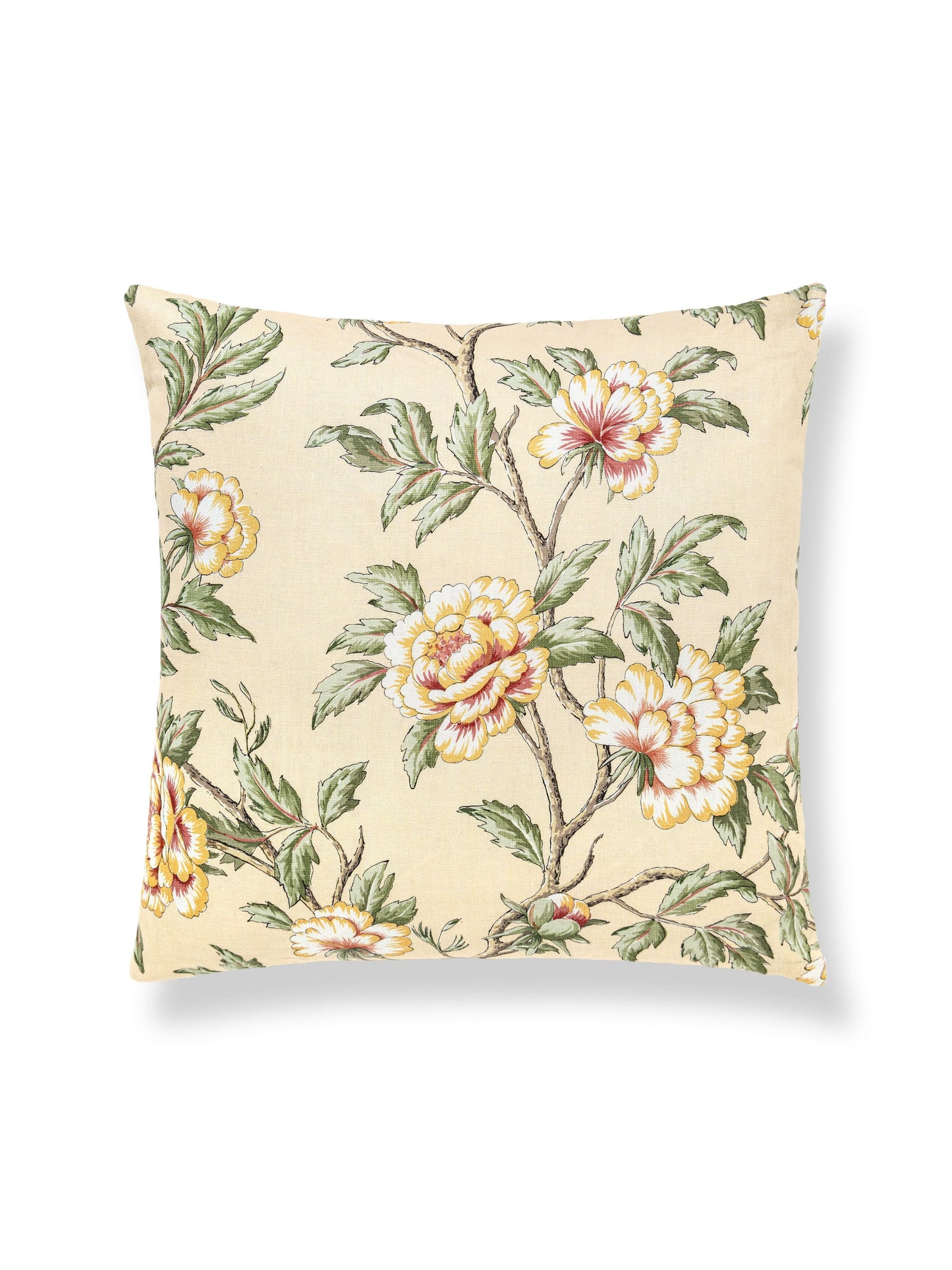 SCALAMANDRE PILLOWS   FLORAL SQUARE    - SC 0001SDDK16616 NEW SKU # SCSDDK166160001