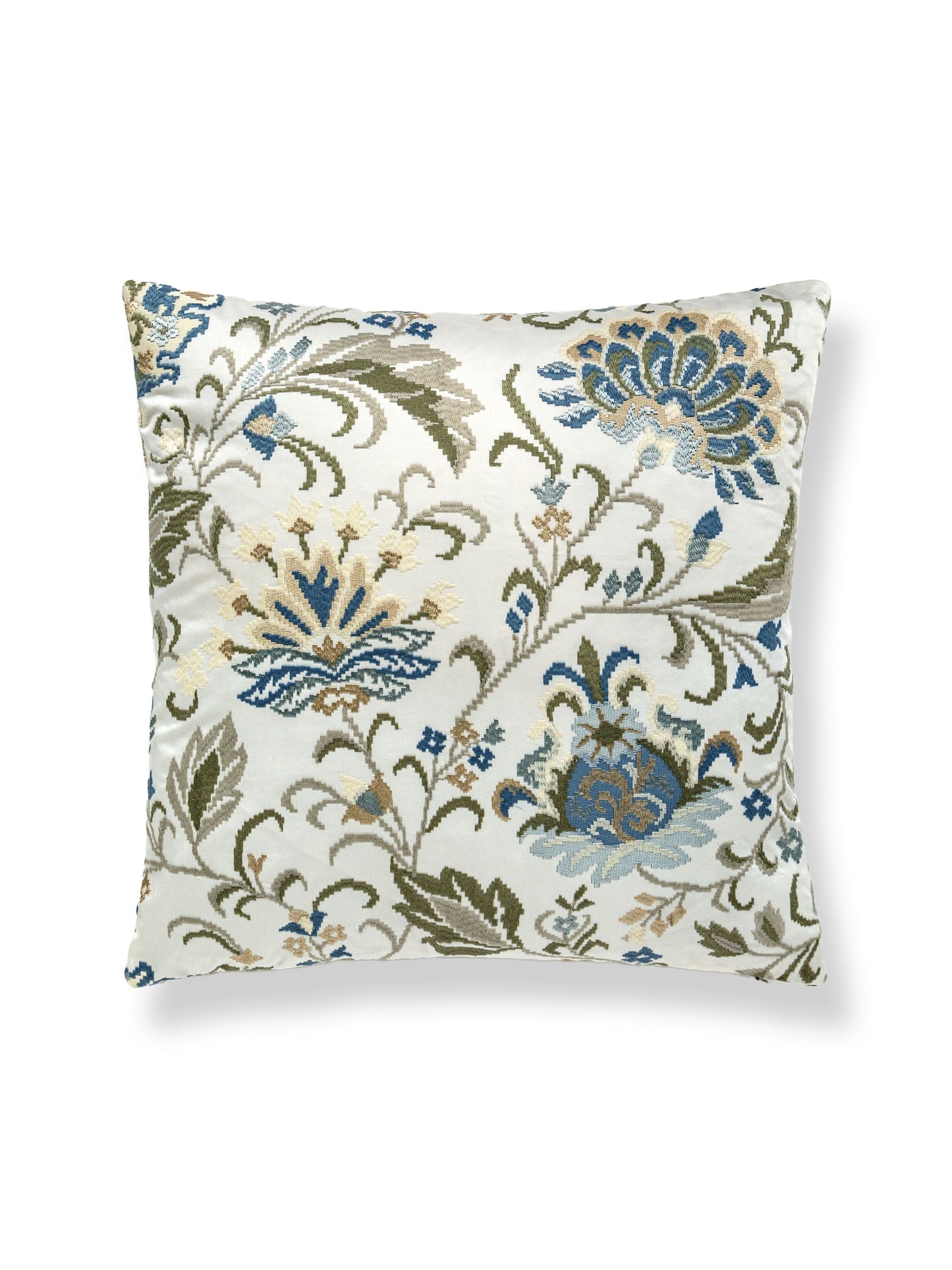 SCALAMANDRE PILLOWS   BOTANICAL / FOLIAGE 
FLORAL SQUARE    - SC 0001SDDK27173 NEW SKU # SCSDDK271730001
