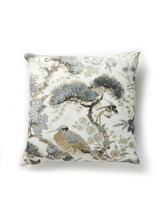 SCALAMANDRE PILLOWS   BIRD / ANIMAL 
BOTANICAL / FOLIAGE 
CHINOISERIE SQUARE    - SC 0001SHENPILL NEW SKU # SCSHENPILL0001