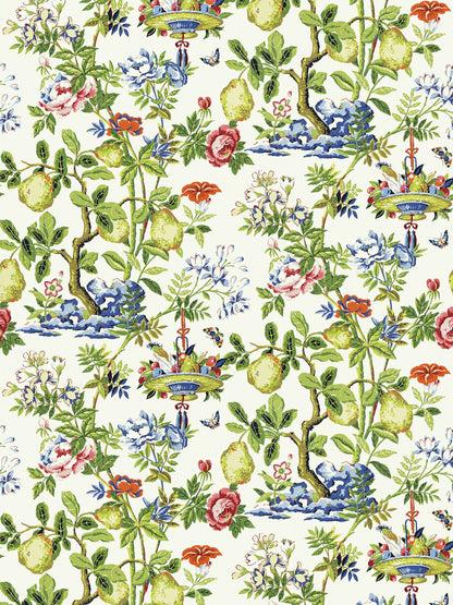 SCALAMANDRE  SHANTUNG GARDEN BIRD , ANIMAL 
BOTANICAL , FOLIAGE 
CHINOISERIE 
FLORAL BLOOM   - SC 0001WP88377 NEW SKU # SCWP883770001