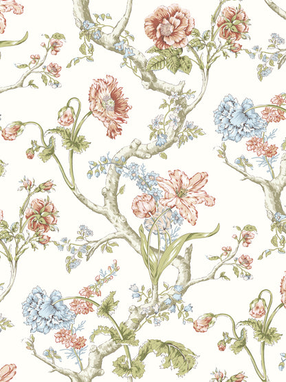 SCALAMANDRE  ANDREW JACKSON FLORAL BOTANICAL , FOLIAGE 
FLORAL 
HISTORIC COUNTRYSIDE   - SC 0001WP88432 NEW SKU # SCWP884320001