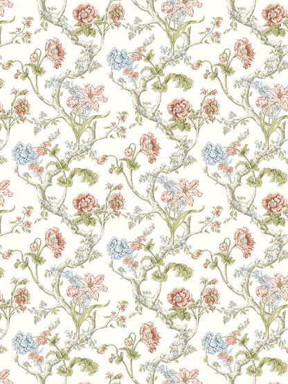 SCALAMANDRE  ANDREW JACKSON FLORAL BOTANICAL , FOLIAGE 
FLORAL 
HISTORIC COUNTRYSIDE   - SC 0001WP88432 NEW SKU # SCWP884320001