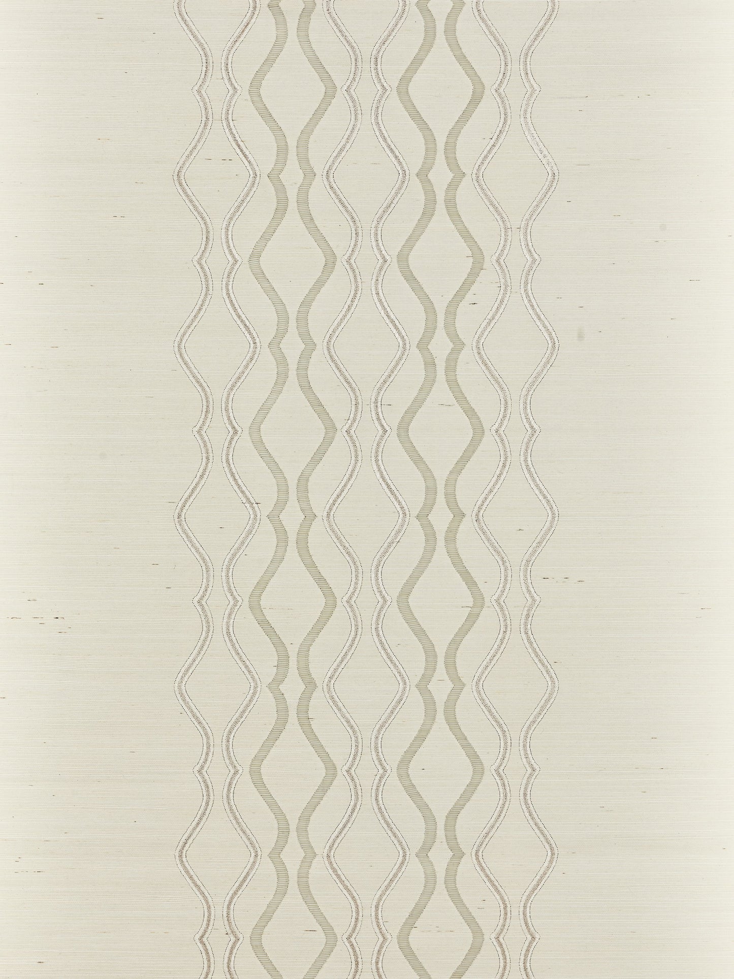 SCALAMANDRE  VALENTINA EMBELLISHED SISAL DIAMOND , OGEE 
FRETWORK , LATTICE 
STRIPE FROST   - SC 0001WP88447 NEW SKU # SCWP884470001