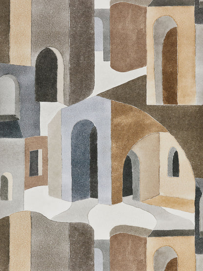 SCALAMANDRE  RIAD ABSTRACT 
GRAPHIC 
SCENIC STONE   - SC 0001WP88508 NEW SKU # SCWP885080001