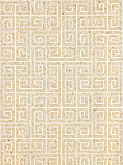 SCALAMANDRE  FRET MOSAIC GRASSCLOTH GEOMETRIC 
GREEK KEY , LABYRINTH SAND   - SC 0001WP88557 NEW SKU # SCWP885570001