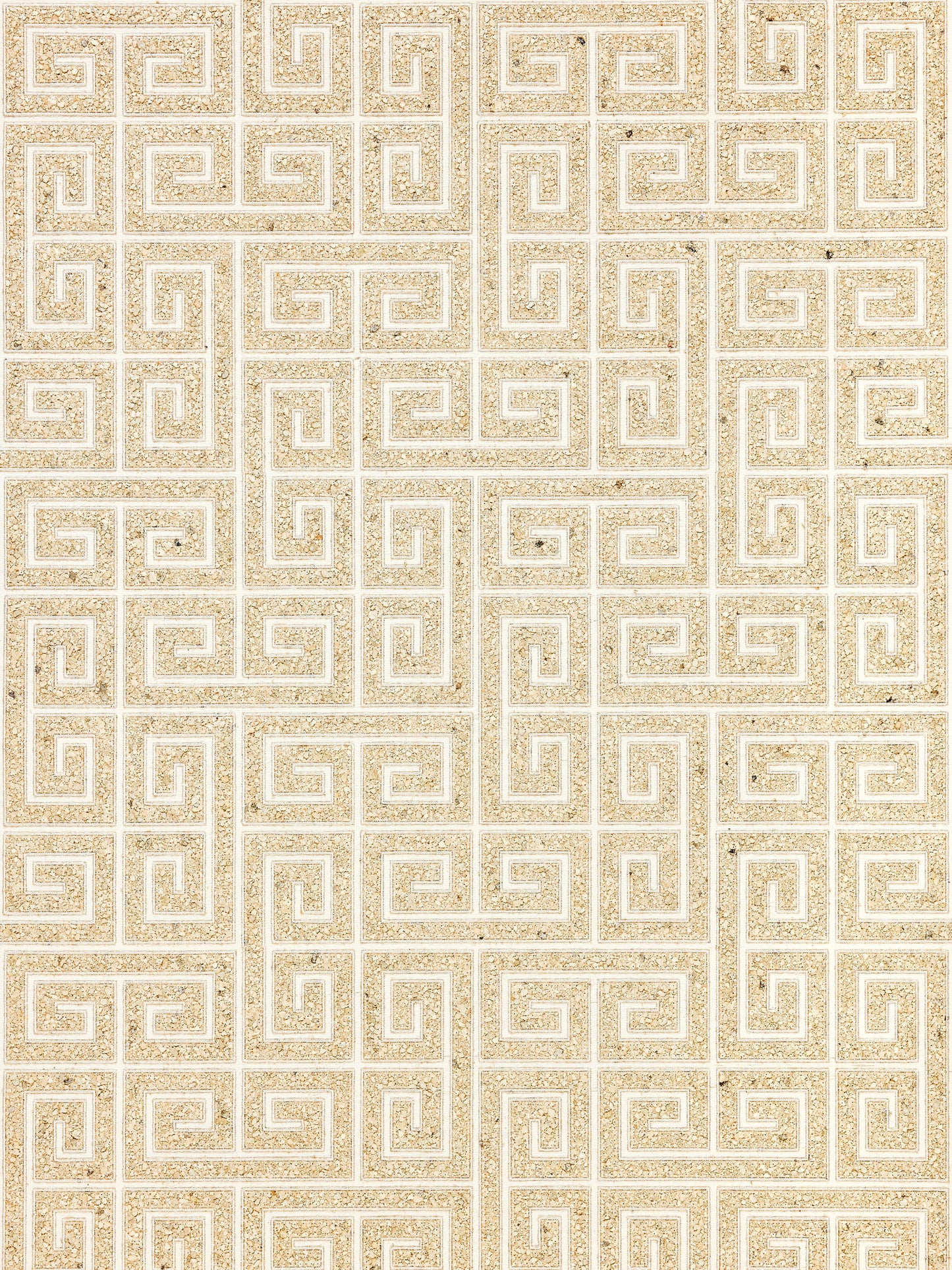 SCALAMANDRE  FRET MOSAIC GRASSCLOTH GEOMETRIC 
GREEK KEY , LABYRINTH SAND   - SC 0001WP88557 NEW SKU # SCWP885570001