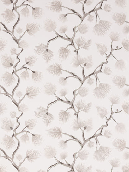 SCALAMANDRE  PIGNOLI WALLCOVERING BOTANICAL , FOLIAGE SNOW   - SC 0001WP88593D NEW SKU # SCWP88593D0001