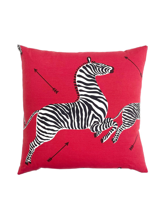 SCALAMANDRE PILLOWS   BIRD / ANIMAL SQUARE    - SC 0001ZEBRAPILL NEW SKU # SCZEBRAPILL0001