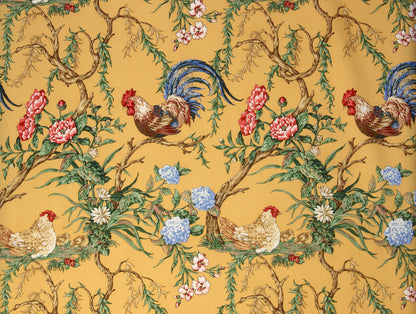 SCALAMANDRE  CHANTICLEER FABRIC MUSTARD   - SC 000216360 NEW SKU # SC163600002