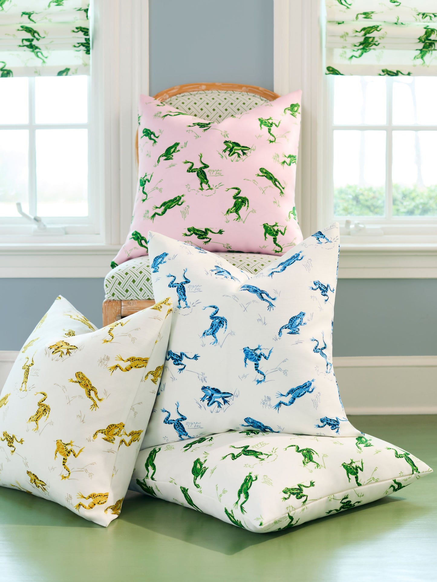 SCALAMANDRE  CALABASAS COUNTY - OUTDOOR FABRIC CREEK   - SC 000216426M NEW SKU # SC16426M0002