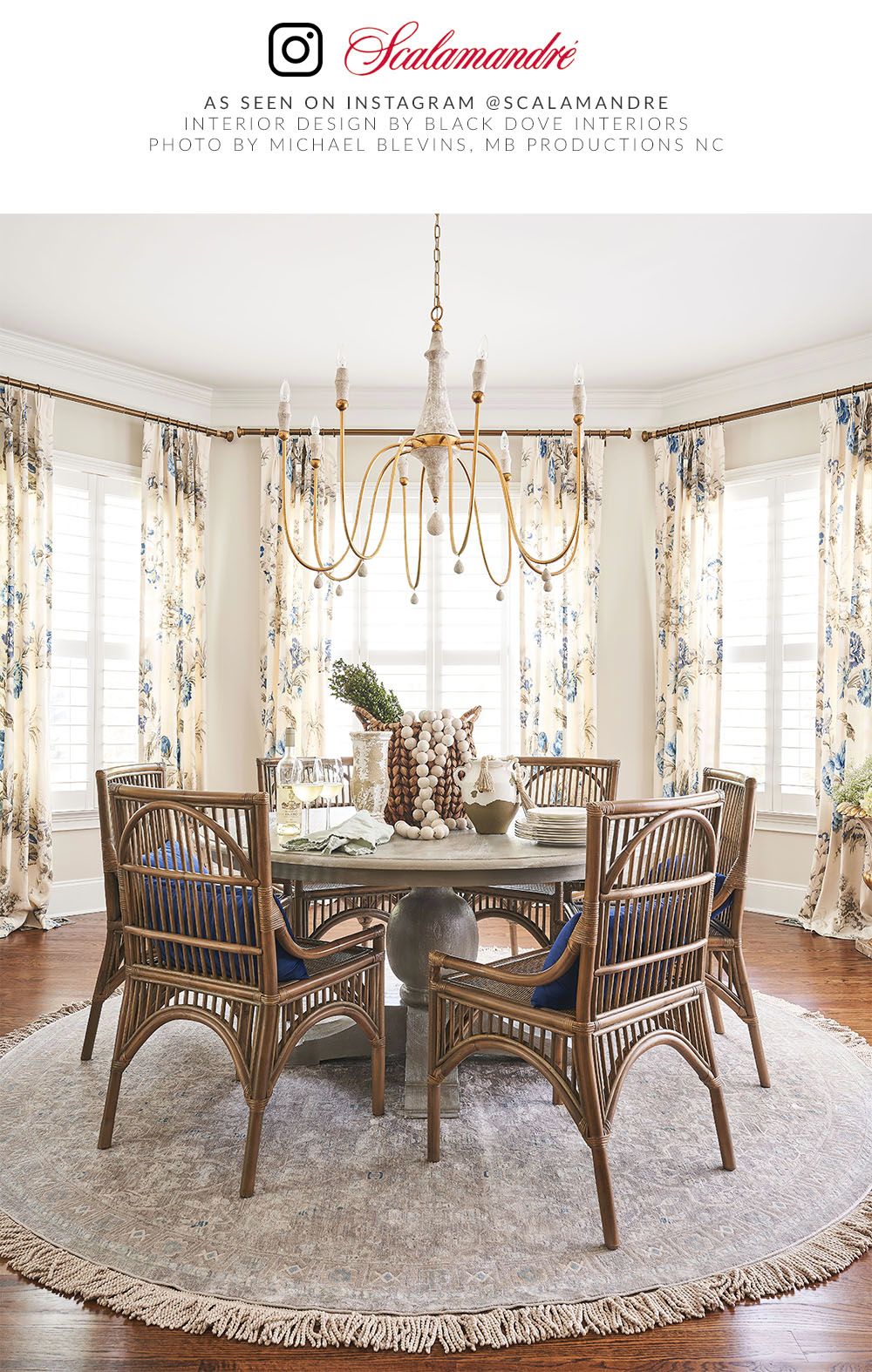 SCALAMANDRE  SOMERSET LINEN PRINT FABRIC PORCELAIN   - SC 000216584 NEW SKU # SC165840002