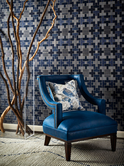 SCALAMANDRE  SHENYANG LINEN PRINT FABRIC PORCELAIN   - SC 000216601 NEW SKU # SC166010002