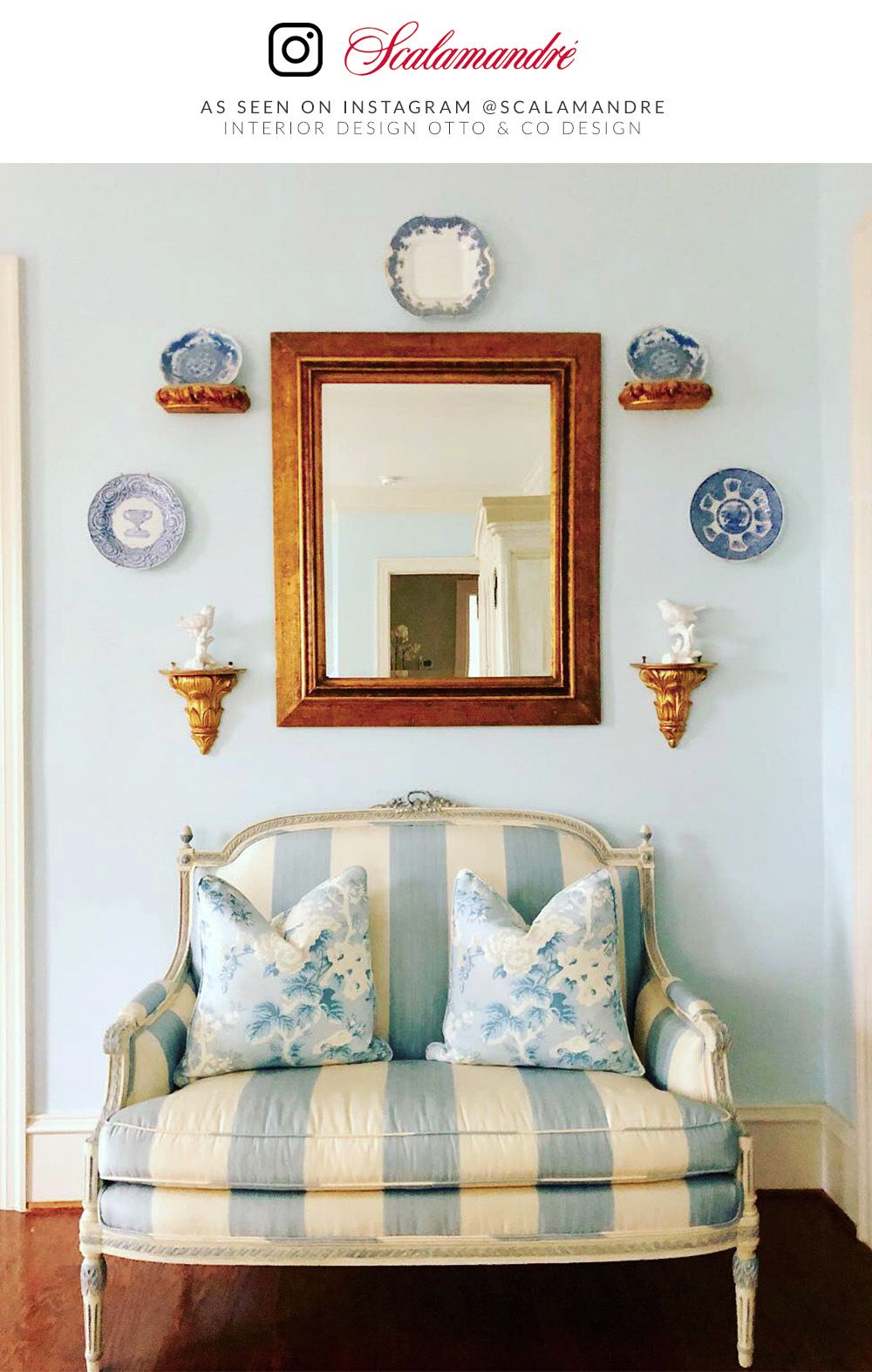 SCALAMANDRE  ASCOT LINEN PRINT FABRIC SKY   - SC 000216602 NEW SKU # SC166020002