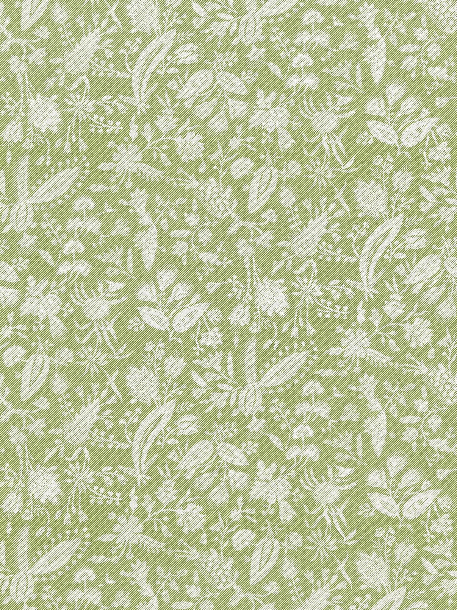 SCALAMANDRE  TULIA LINEN PRINT FABRIC WILLOW   - SC 000216605