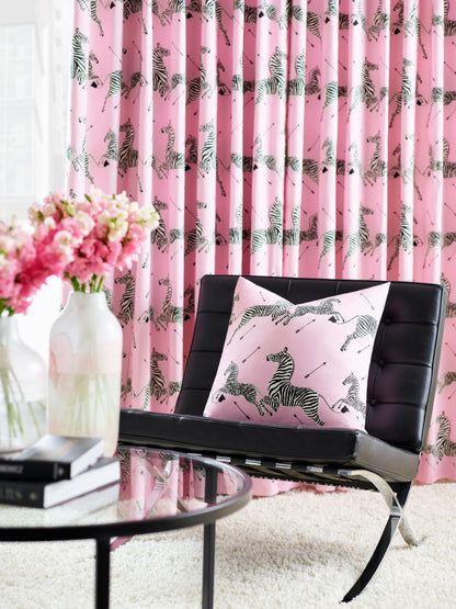 SCALAMANDRE  ZEBRAS PETITE FABRIC PEONY   - SC 000216641 NEW SKU # SC166410002