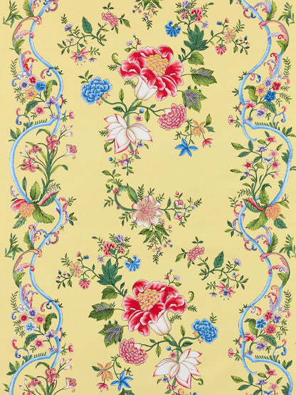 SCALAMANDRE  CAMELLIA TRELLIS FABRIC BUTTER BLUE   - SC 000216648 NEW SKU # SC166480002