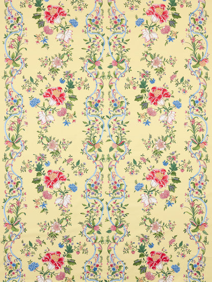 SCALAMANDRE  CAMELLIA TRELLIS FABRIC BUTTER BLUE   - SC 000216648 NEW SKU # SC166480002