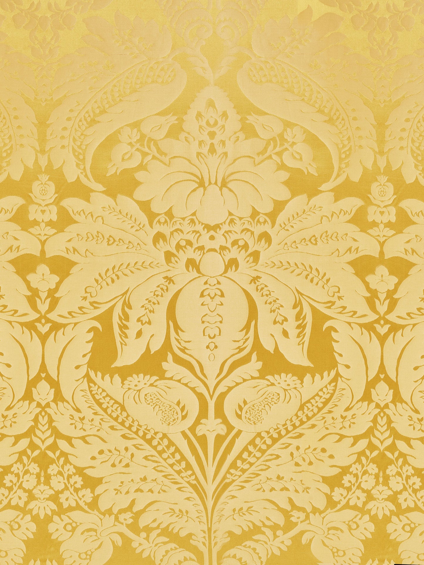 SCALAMANDRE  NEWPORT DAMASK FABRIC VERMEIL   - SC 000220100M