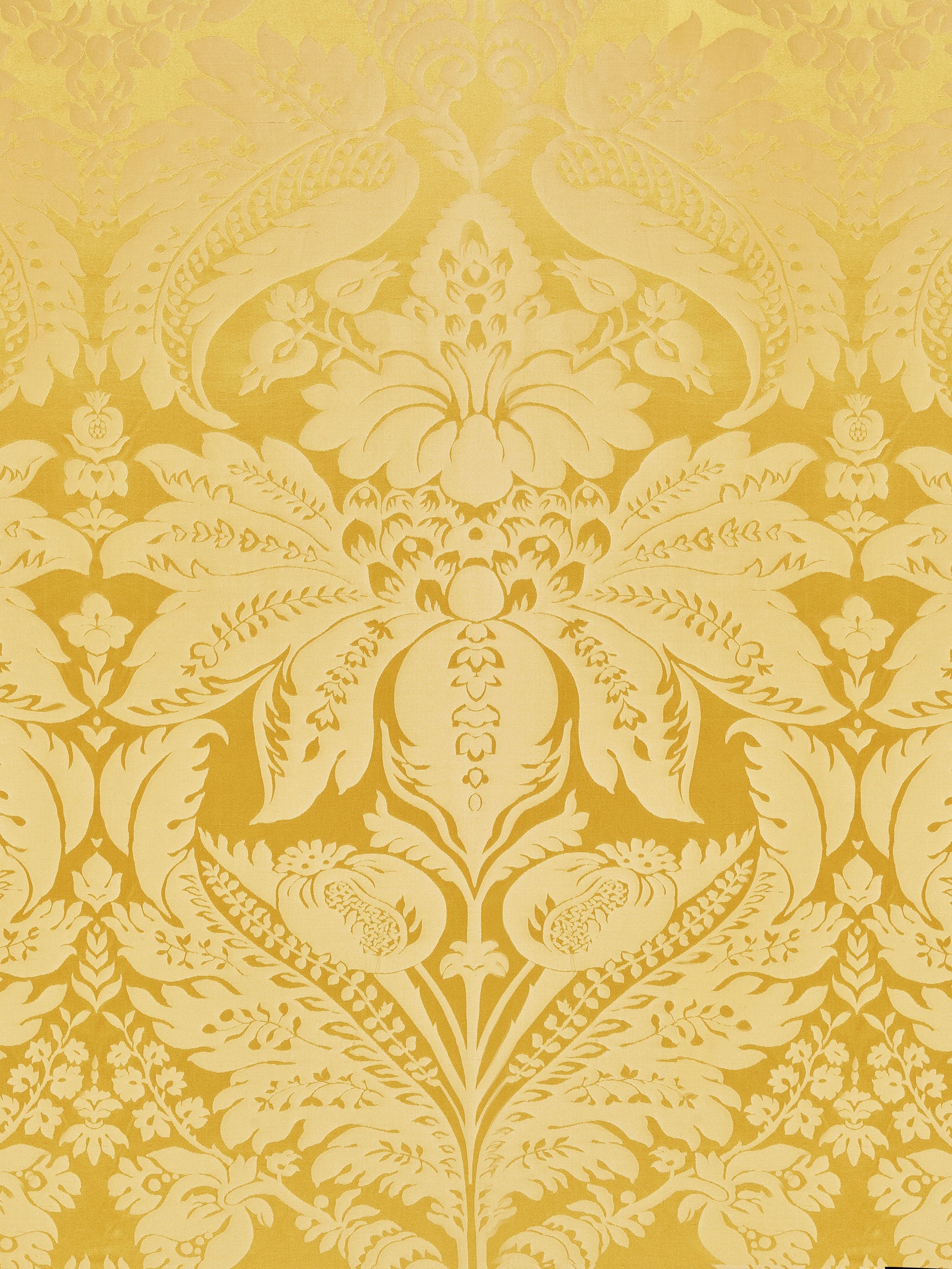 SCALAMANDRE  NEWPORT DAMASK FABRIC VERMEIL   - SC 000220100M