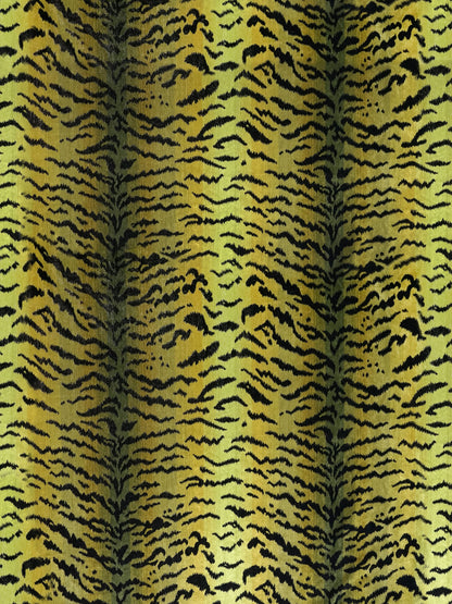 SCALAMANDRE  TIGRE FABRIC GREENS & BLACK   - SC 000226167MMA NEW SKU # SC26167MMA0002