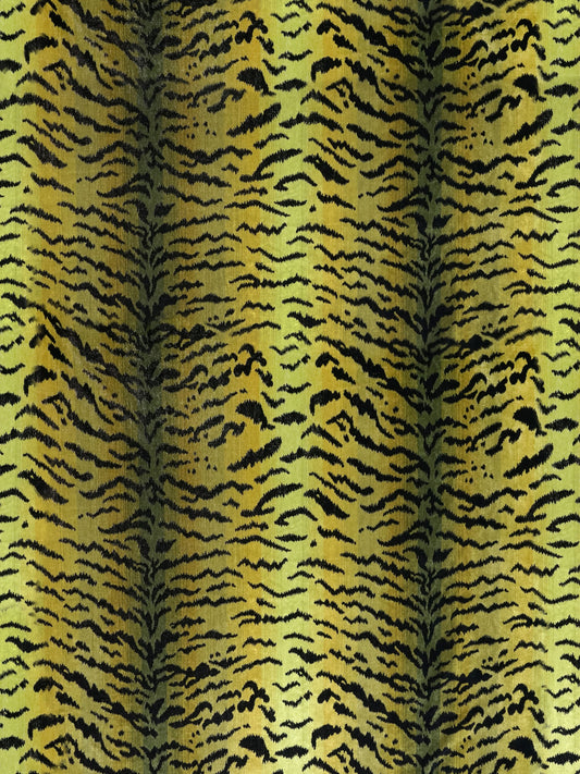 SCALAMANDRE  TIGRE FABRIC GREENS & BLACK   - SC 000226167MMA