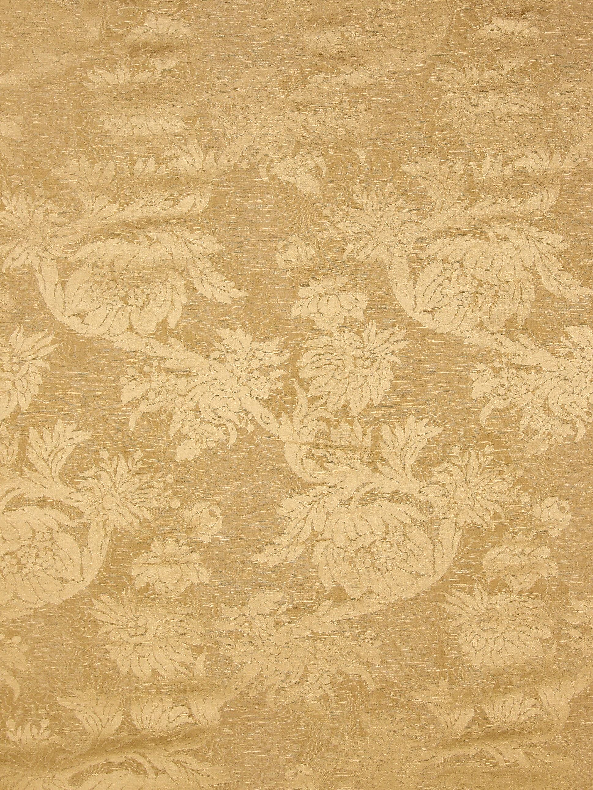 SCALAMANDRE  DAMAS PARC MONCEAU FABRIC YELLOW   - SC 000226695