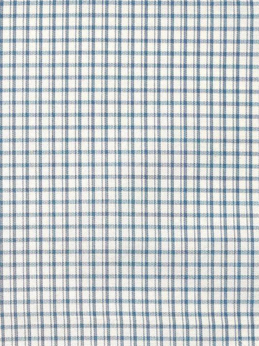 SCALAMANDRE  ASTOR CHECK FABRIC INDIGO   - SC 000226983