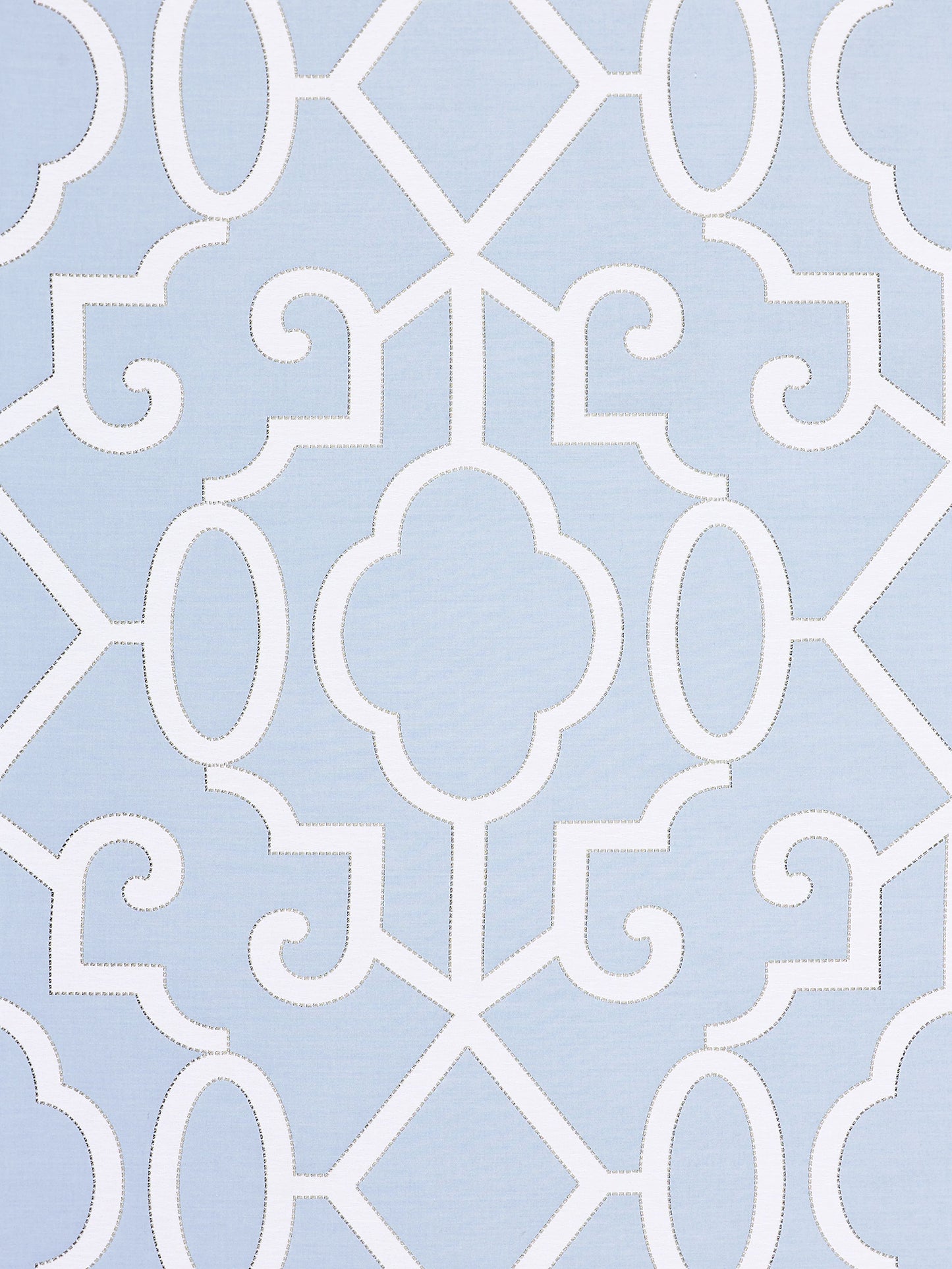 SCALAMANDRE  MING FRETWORK FABRIC CLOUD   - SC 000227012