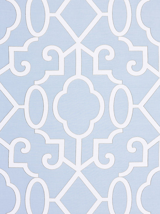 SCALAMANDRE  MING FRETWORK FABRIC CLOUD   - SC 000227012