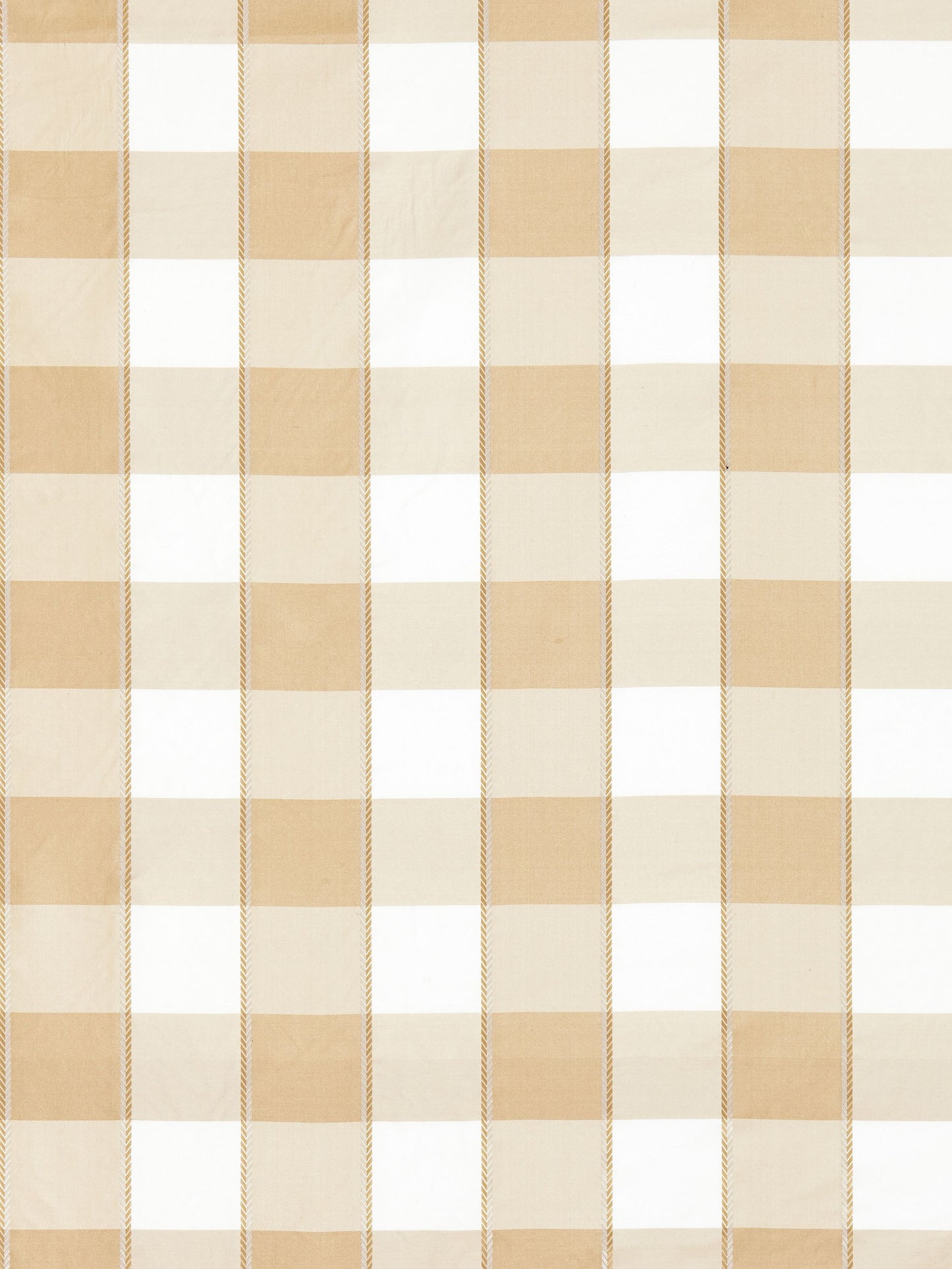 SCALAMANDRE  CHELSEA CHECK FABRIC FLAX   - SC 000227024