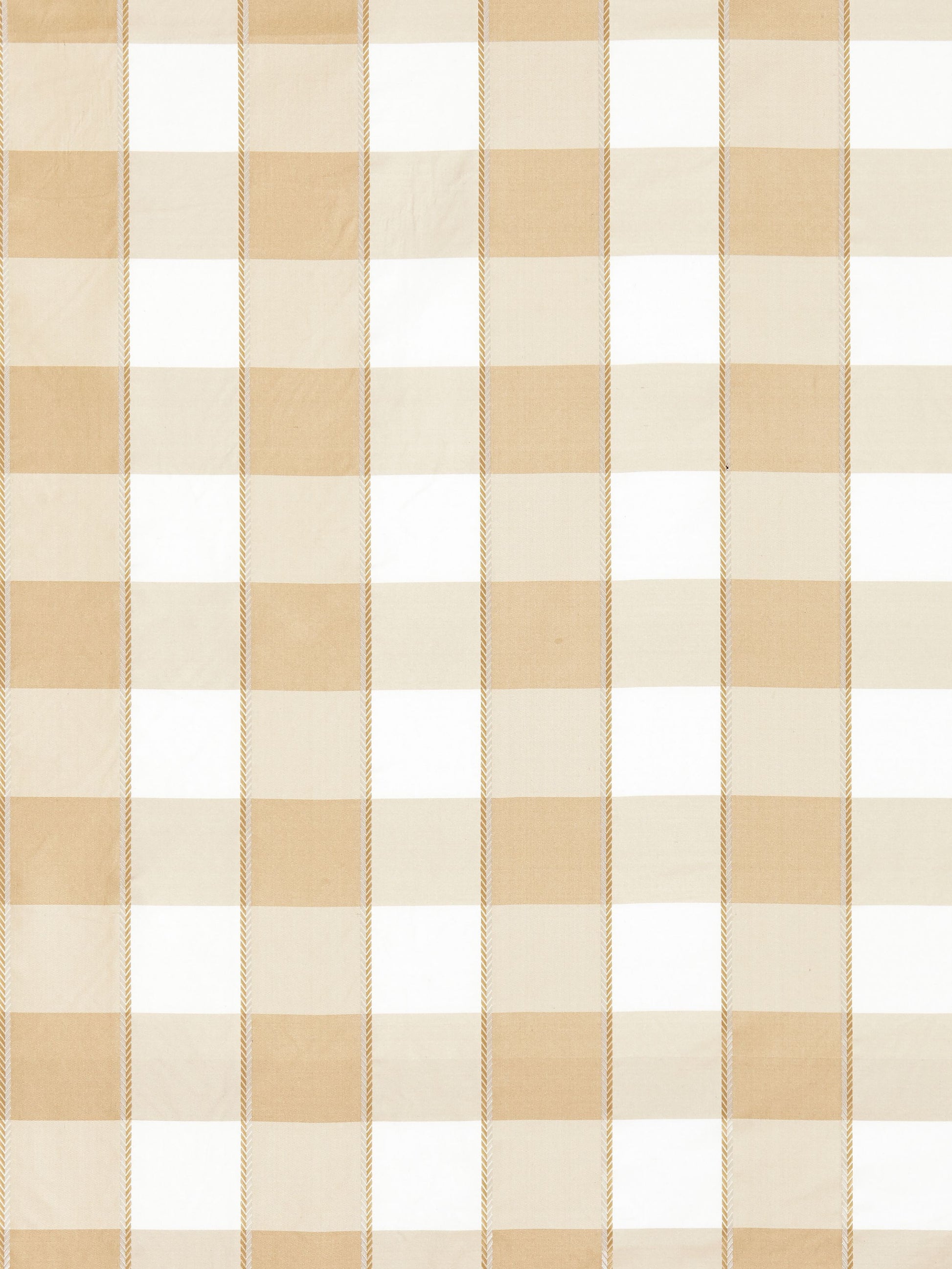 SCALAMANDRE  CHELSEA CHECK FABRIC FLAX   - SC 000227024