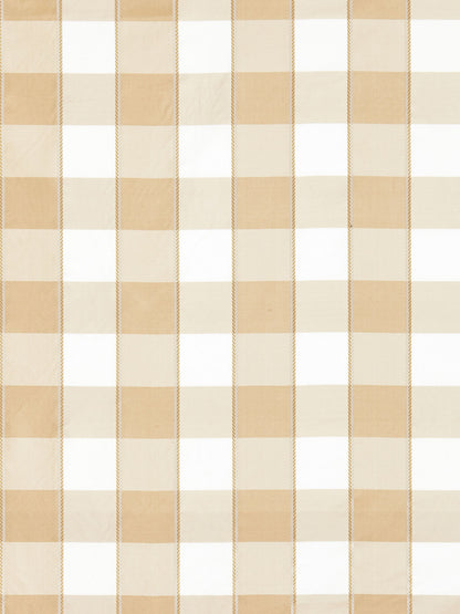 SCALAMANDRE  CHELSEA CHECK FABRIC FLAX   - SC 000227024 NEW SKU # SC270240002