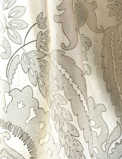 SCALAMANDRE  LIA DAMASK SHEER FABRIC HAZE   - SC 000227053 NEW SKU # SC270530002