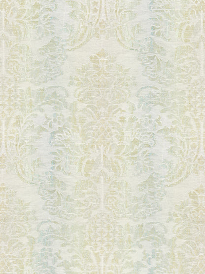 SCALAMANDRE  SORRENTO LINEN DAMASK FABRIC MINERAL   - SC 000227093 NEW SKU # SC270930002