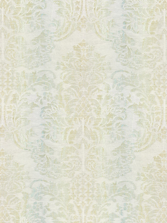 SCALAMANDRE  SORRENTO LINEN DAMASK FABRIC MINERAL   - SC 000227093