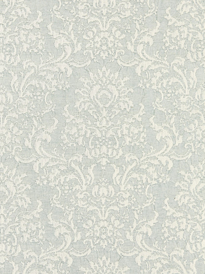 SCALAMANDRE  SAN LUCA DAMASK FABRIC RAIN   - SC 000227094 NEW SKU # SC270940002