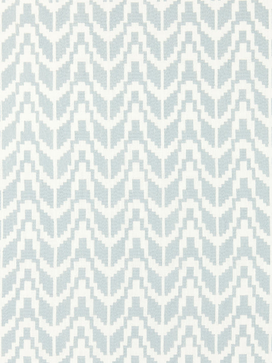 SCALAMANDRE  CHEVRON EMBROIDERY FABRIC RAIN   - SC 000227103