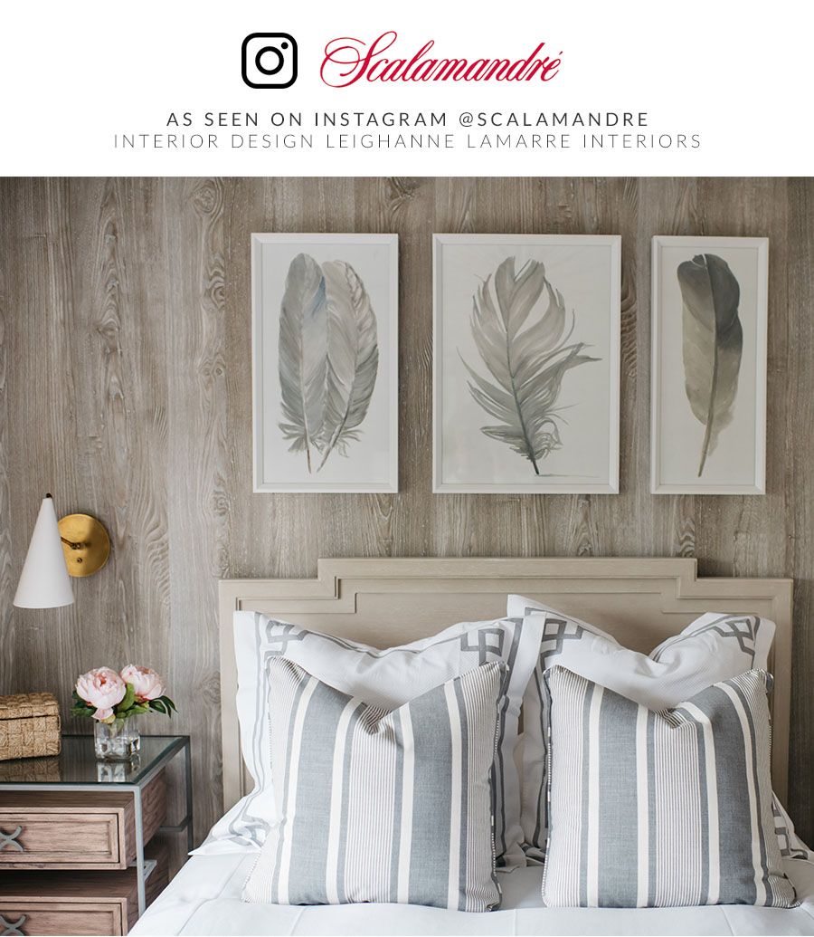 SCALAMANDRE  WELLFLEET STRIPE FABRIC ZINC   - SC 000227111 NEW SKU # SC271110002