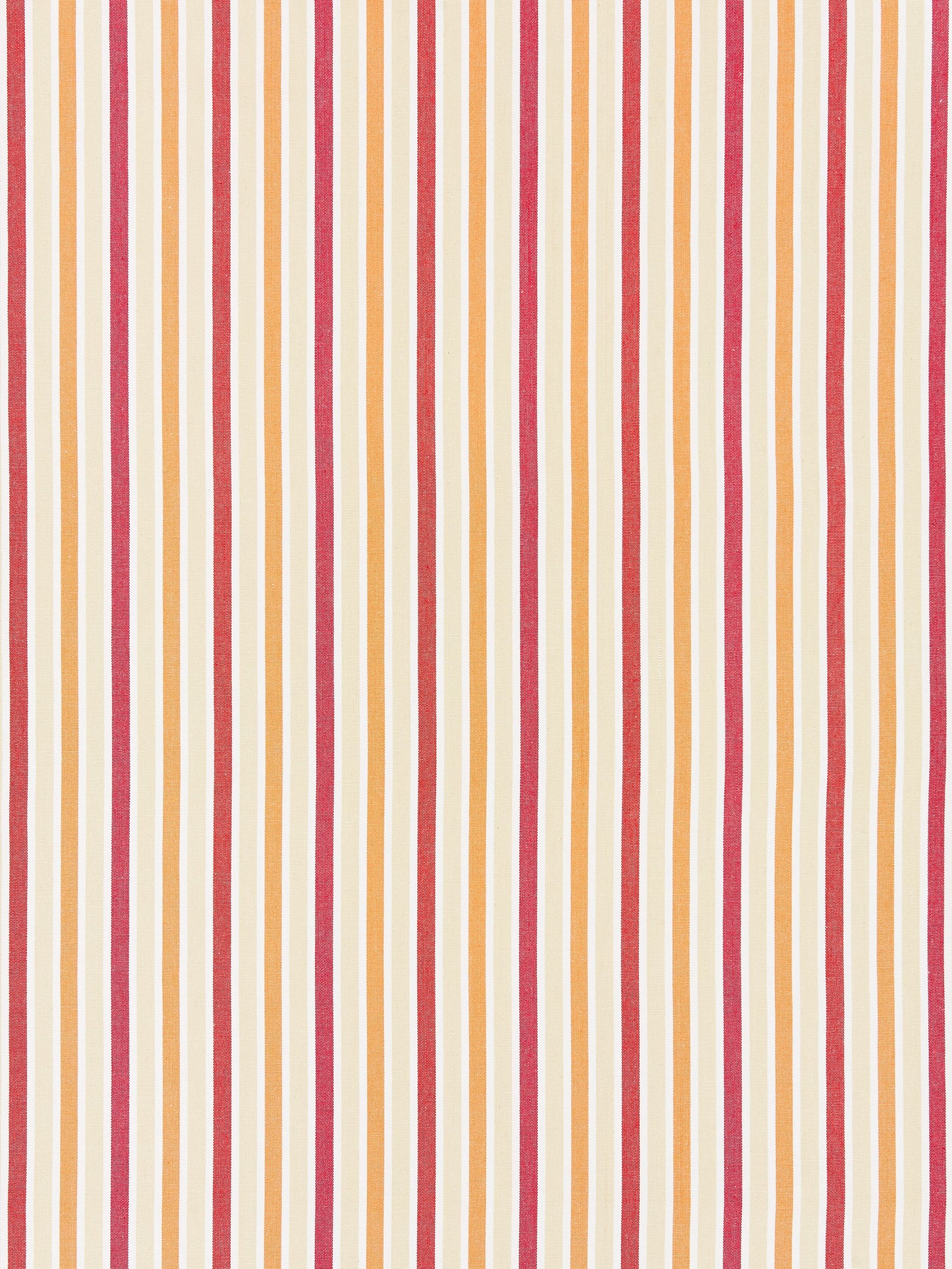 SCALAMANDRE  LEEDS COTTON STRIPE FABRIC CORAL   - SC 000227114