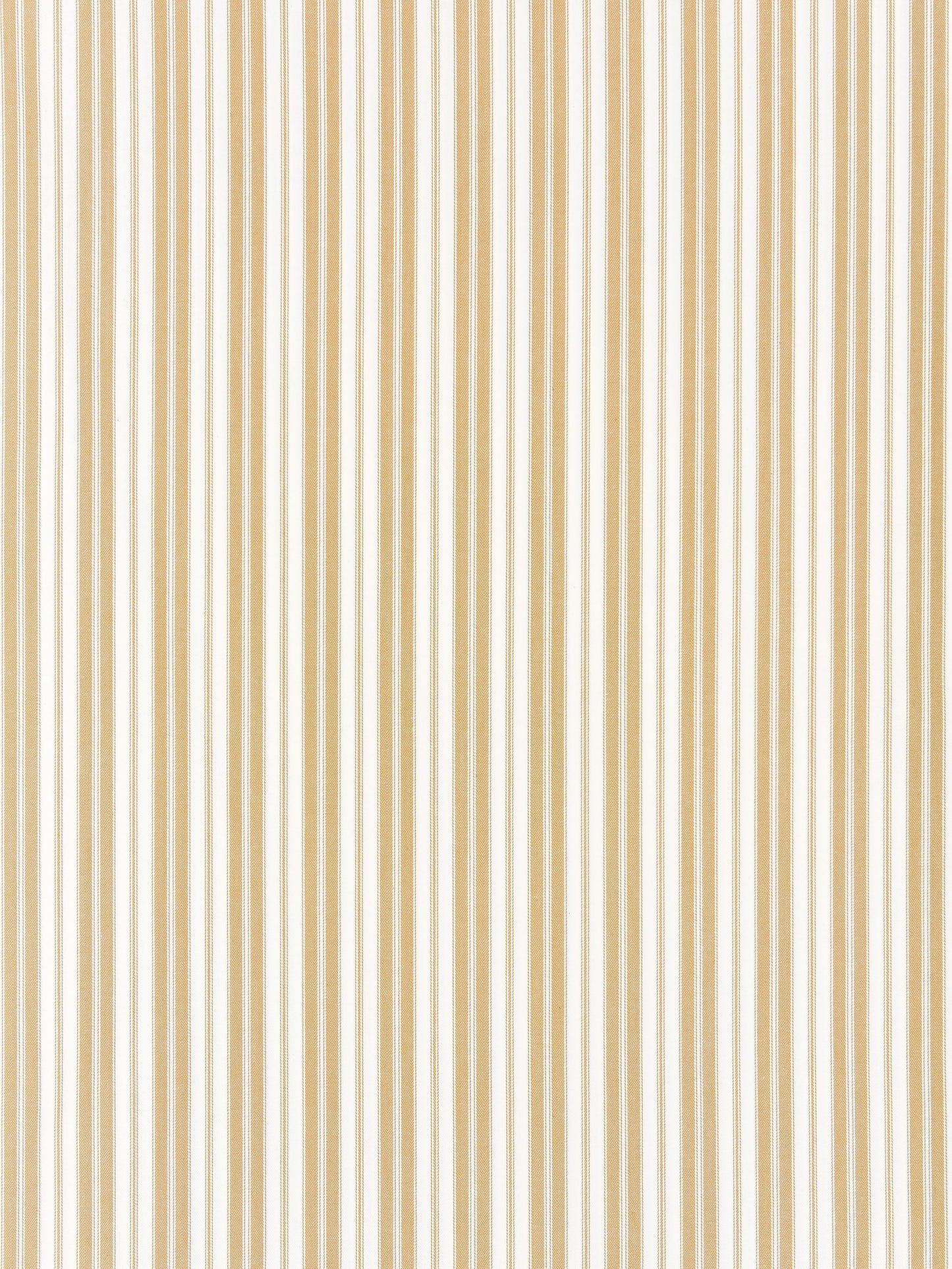 SCALAMANDRE  DEVON TICKING STRIPE FABRIC CAMEL   - SC 000227115