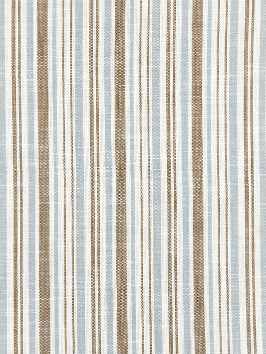 SCALAMANDRE  PEMBROKE STRIPE FABRIC BLUESTONE   - SC 000227116