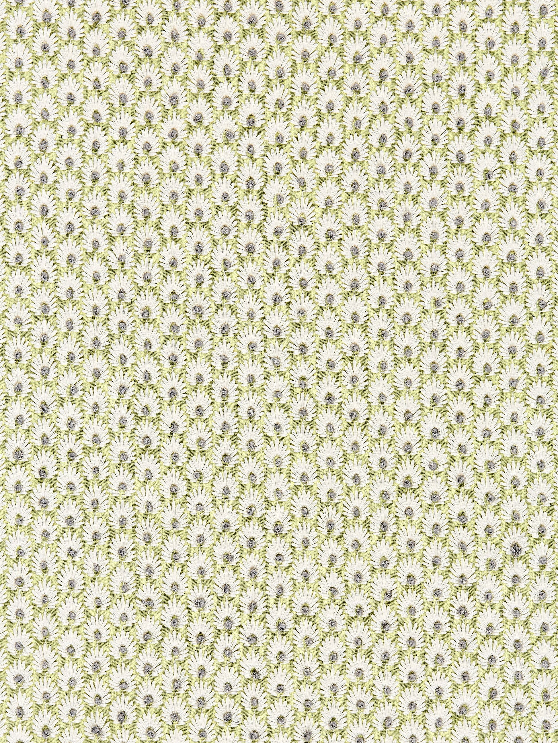 SCALAMANDRE  FLEUR EMBROIDERY FABRIC CELERY   - SC 000227123