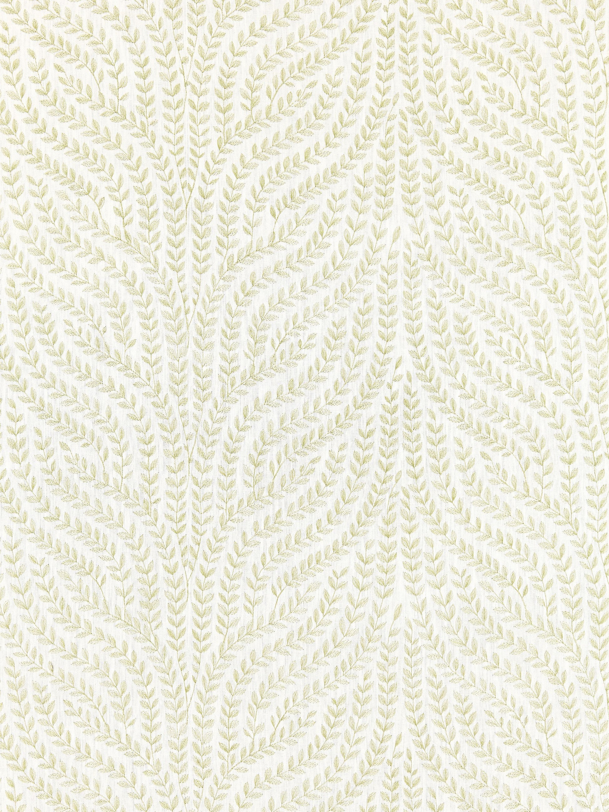 SCALAMANDRE  WILLOW VINE EMBROIDERY FABRIC CELERY   - SC 000227125