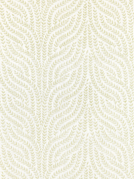 SCALAMANDRE  WILLOW VINE EMBROIDERY FABRIC CELERY   - SC 000227125